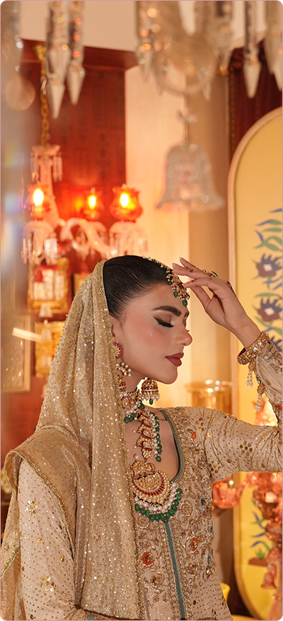 Luxury bridal makeup in Lahore by Hifsa Khan Salon for modern brides