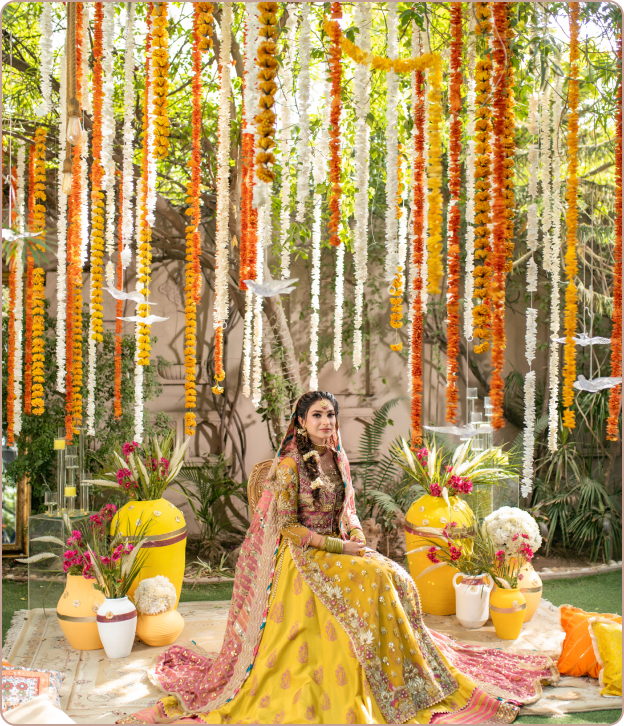 Premium Mehndi makeup salon in Lahore offering event glam and hair styling