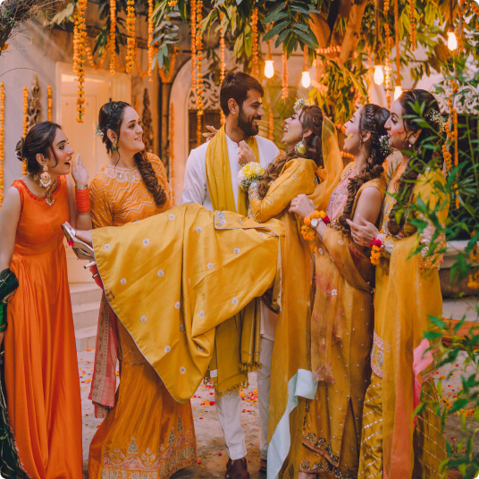 Mehndi makeup for every wedding celebration in Lahore by Hifsa Khan Salon